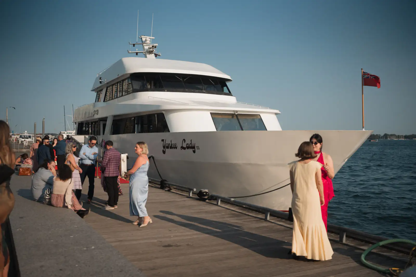 The yacht becomes an event venue