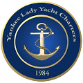 Blue and gold crest for Yankee Lady Cruises in Toronto.