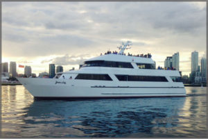 The Toronto cruise boat Yankee Lady III cruise the Toronto Harbour.
